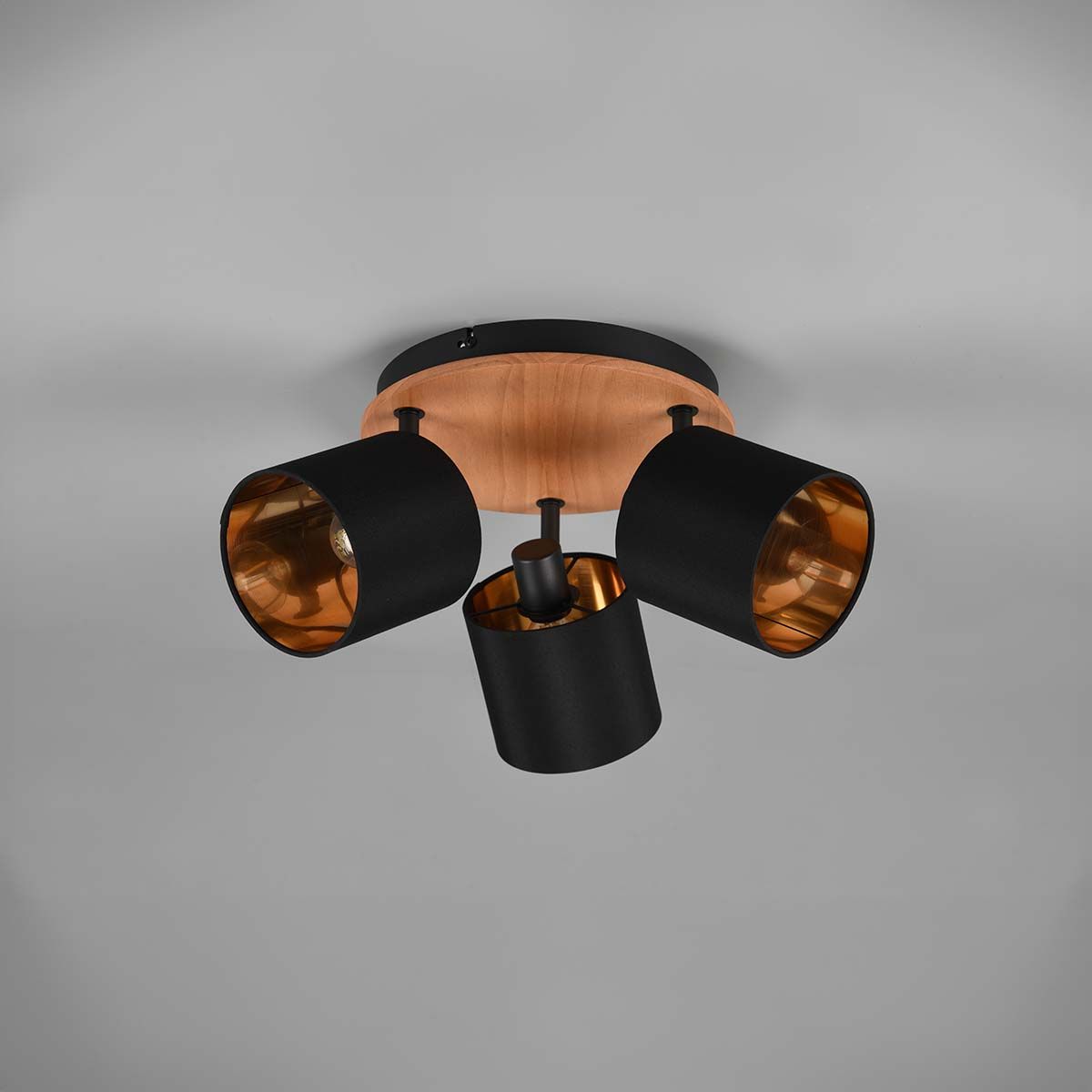 Lampadari & plafoniere: Deckenleuchte, 3 Strahler, Holz, 46 cm Ø – Nuovo (secondo la descrizione) da Kreuzlingen venduto da Smart-Light 2