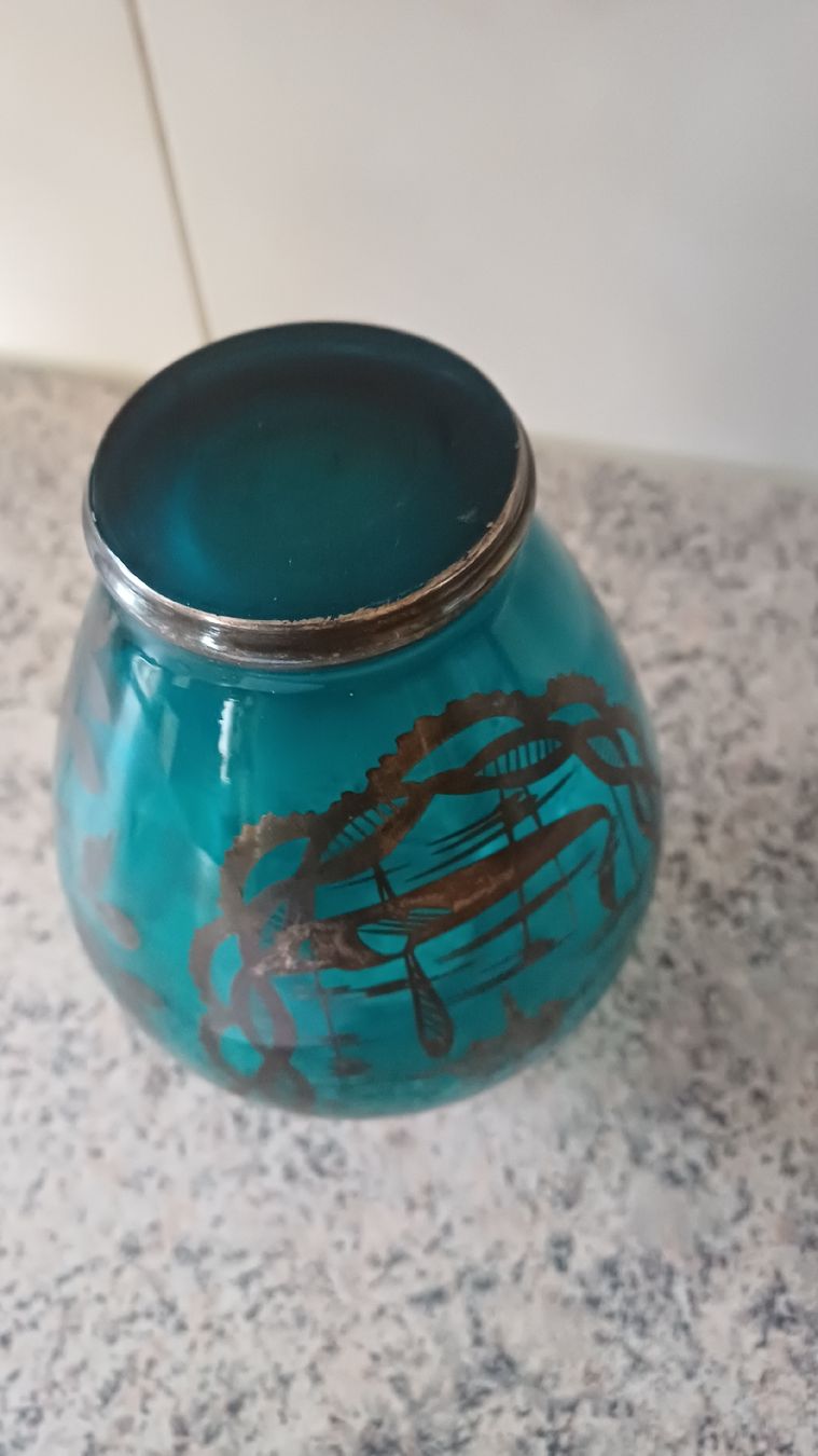 Vasi & Recipienti: Schöne Vase mit versiberung  – Usato da Flawil venduto da Naphtali 1