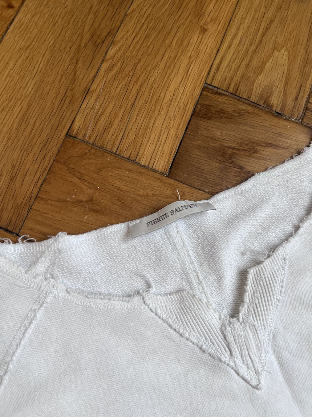 Balmain Maglioni & Felpe: Pierre Balmain - SS12 White Sweatshirt Preloved – Usato da Genève venduto da appearance.fr 7