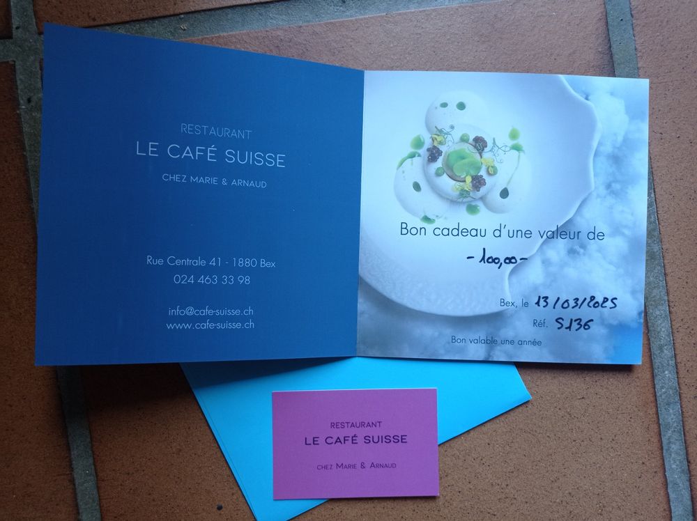 Bon restaurant 100 Café Suisse Bex (D #39 occasion) à Bex pour CHF 80