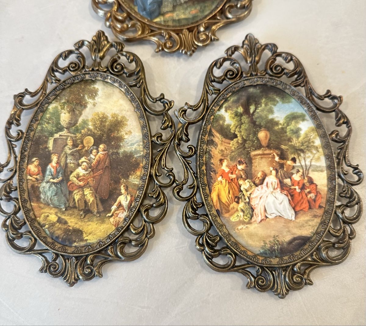Foto & Immagini: Vintage Rococo Metall Wandbilder Set – Usato da Nebikon venduto da Vanessa2003 3