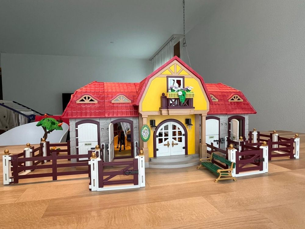 Playmobil grosser Reiterhof mit Paddocks 5221 | Kaufen auf Ricardo