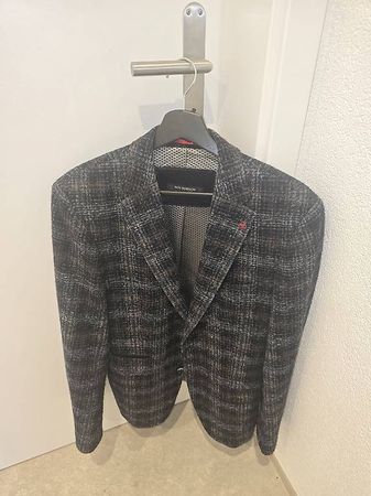 Roy Robson Herren Sakko Gr. 50, grau-braun kariert