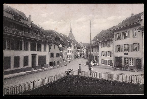Ansichtskarten: Aarau /Rain, Strassenpartie mit Geschäf – Gebraucht aus Berlin von bartko-reher