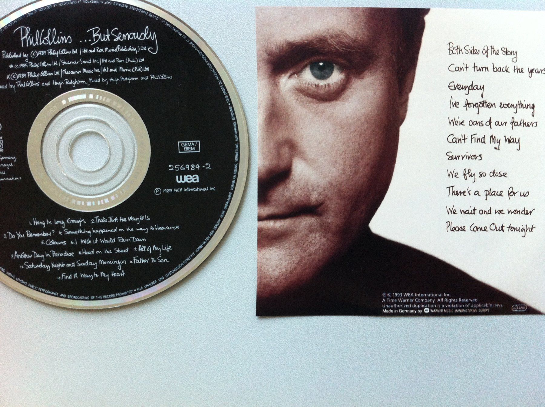 CD: CD Phil Collins "Both Sides-2 1993 – Usato da Brunnen venduto da Artemis53 1