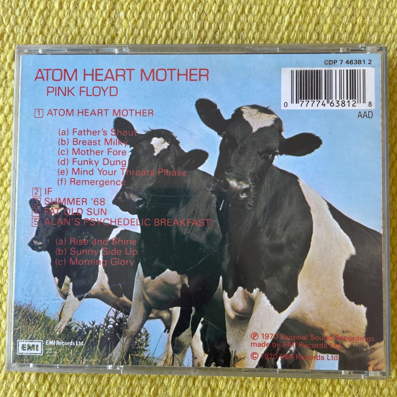CDs: PINK FLOYD-ATOM HEART MOTHER – D'occasion à Rorschacherberg par CD-Roli 1