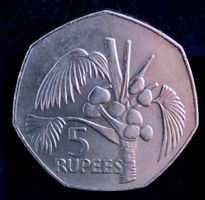 SEYCHELLEN 5 RUPEES 1977