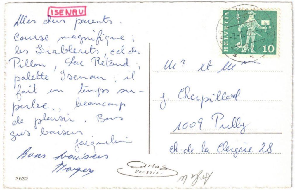 Cartes postales: Les Diablerets - 4 Bild AK Isenau – D'occasion à Binningen par Mountainrider 1