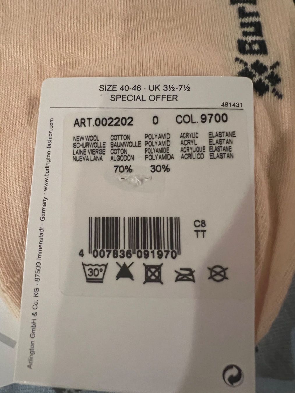 Burlington Calze: Damen Socken Burlington / 15€ – Nuovo e nell'imballaggio originale da Zumikon venduto da DamenFashionShop 4