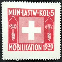Soldatenmarke 2.WK, Mun Lastw Kol 5, gelblich, Wi Trsp 31c