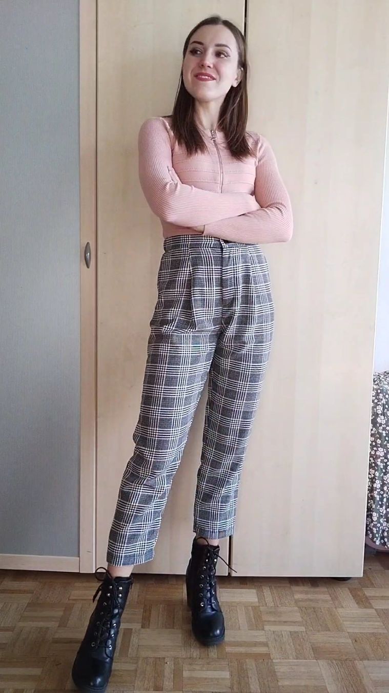 Pantaloni: Leichte karierte Hosen – Usato da Mägenwil venduto da VintageGirly