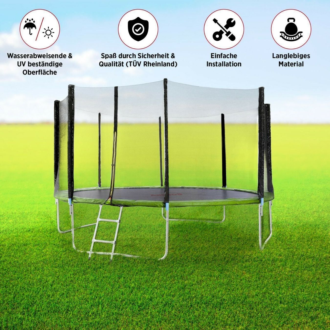 Trampolines: Trampolin Randabdeckung Randschutz grün – Neuf avec emballage d'origine à Bottighofen par zaap 2