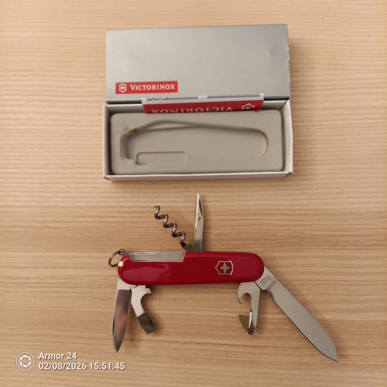 Victorinox Coltelli tascabile: Victorinox Sackmesser mit Werbeaufdruck – Usato da Emmen venduto da Mocck 1