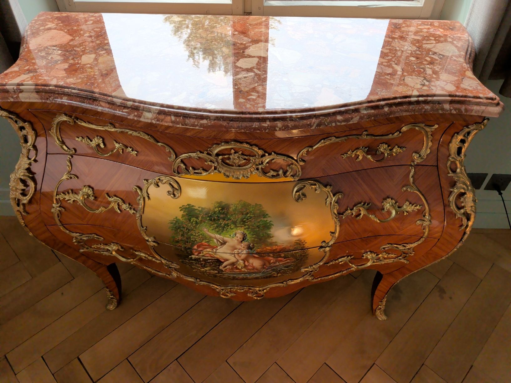 Armoires: Barockschrank mit Gemälde – D'occasion à Dietfurt par Subforce1853 1