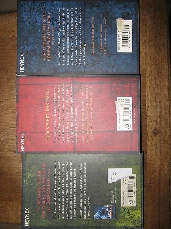 Libri: 3 x Thriller Stieg Larson – Usato da Zürich venduto da Biker612 1