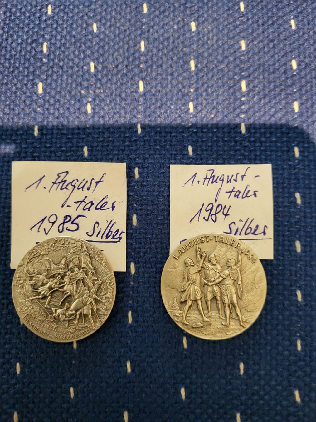 Tutti le monete: 1.Augusttaler 1984 und 1985 – Nuovo (secondo la descrizione) da Langnau i. E. venduto da Foodmaster