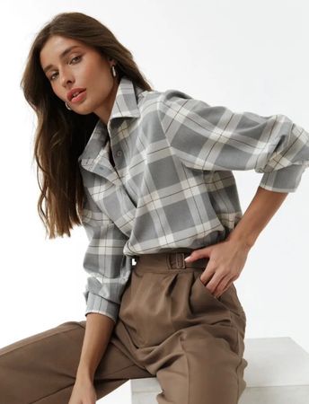 chemise à carreaux femme