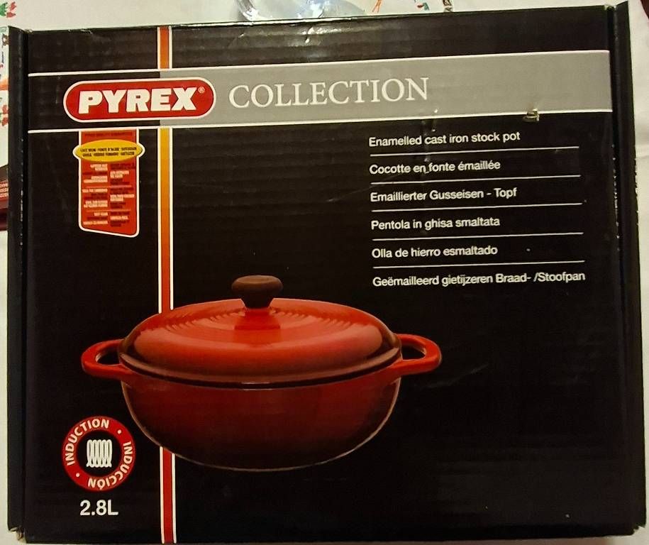 Pentole: Pyrex pentola ghisa – Usato da Quartino venduto da matepetra