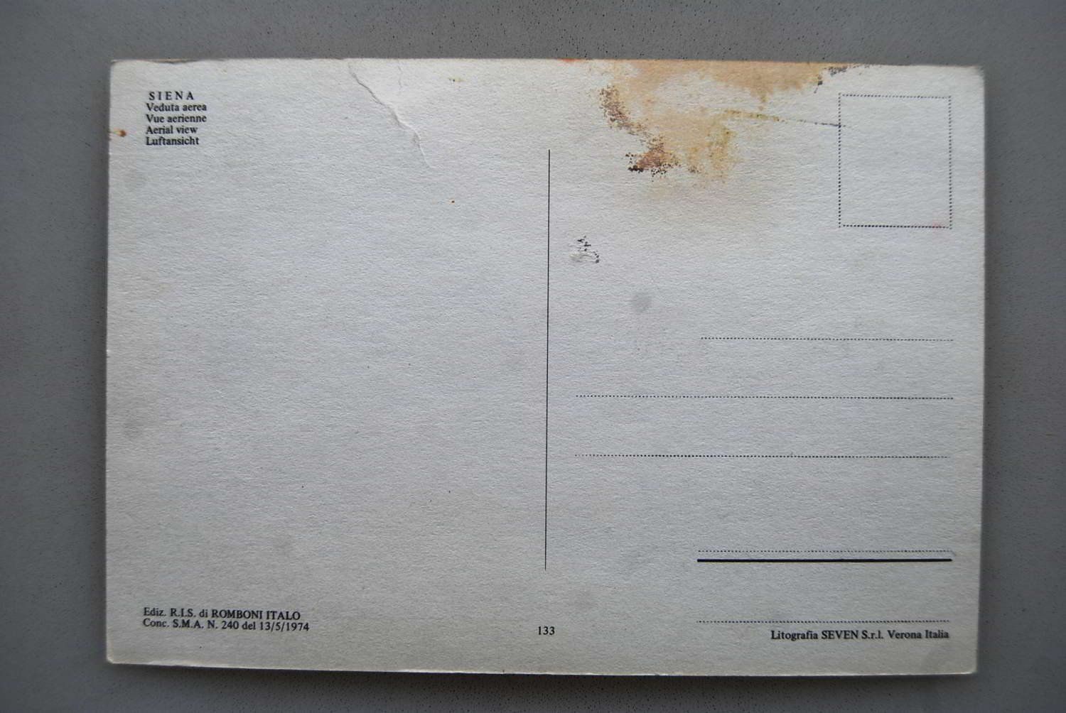 Cartoline postali: AK Siena - Veduta aerea – Usato da Rüfenacht BE venduto da Toro06 1