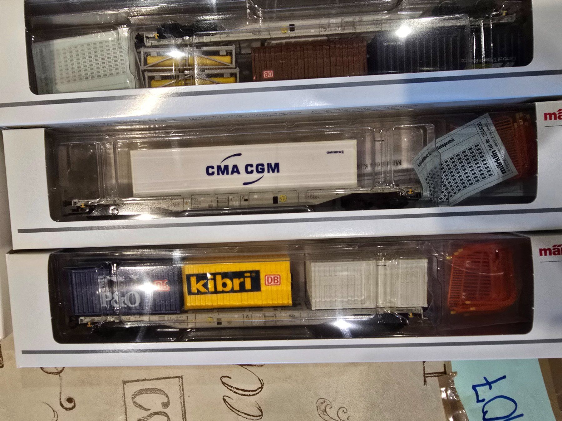 Märklin Modellini di ferrovie: Märklin 47085 KLV-Tragwagen-Set – Nuovo (secondo la descrizione) da Mauren TG venduto da Defrancesco 2
