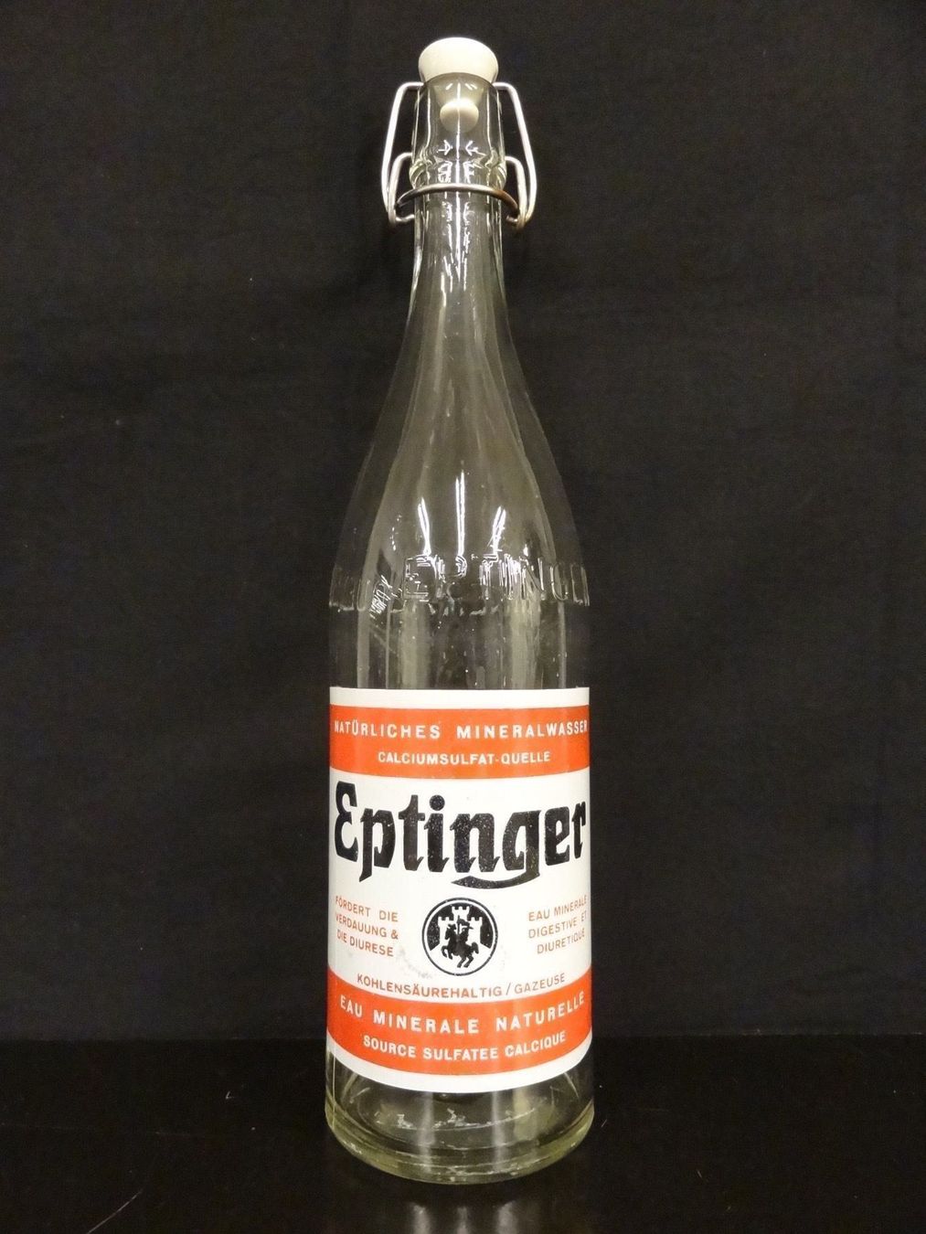 Bottiglie: alte Flasche EPTINGER MINERALWASSER – Usato da Kerzers venduto da Flaschenposten
