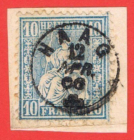 Tutti i francobolli: Fingerhutstempel Haag – Usato da Biberstein venduto da Jura39