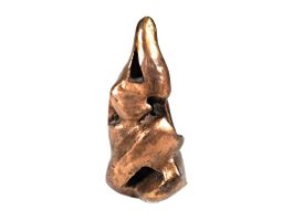 Abstrahierte Bronzeskulptur von Ernst Rebmann