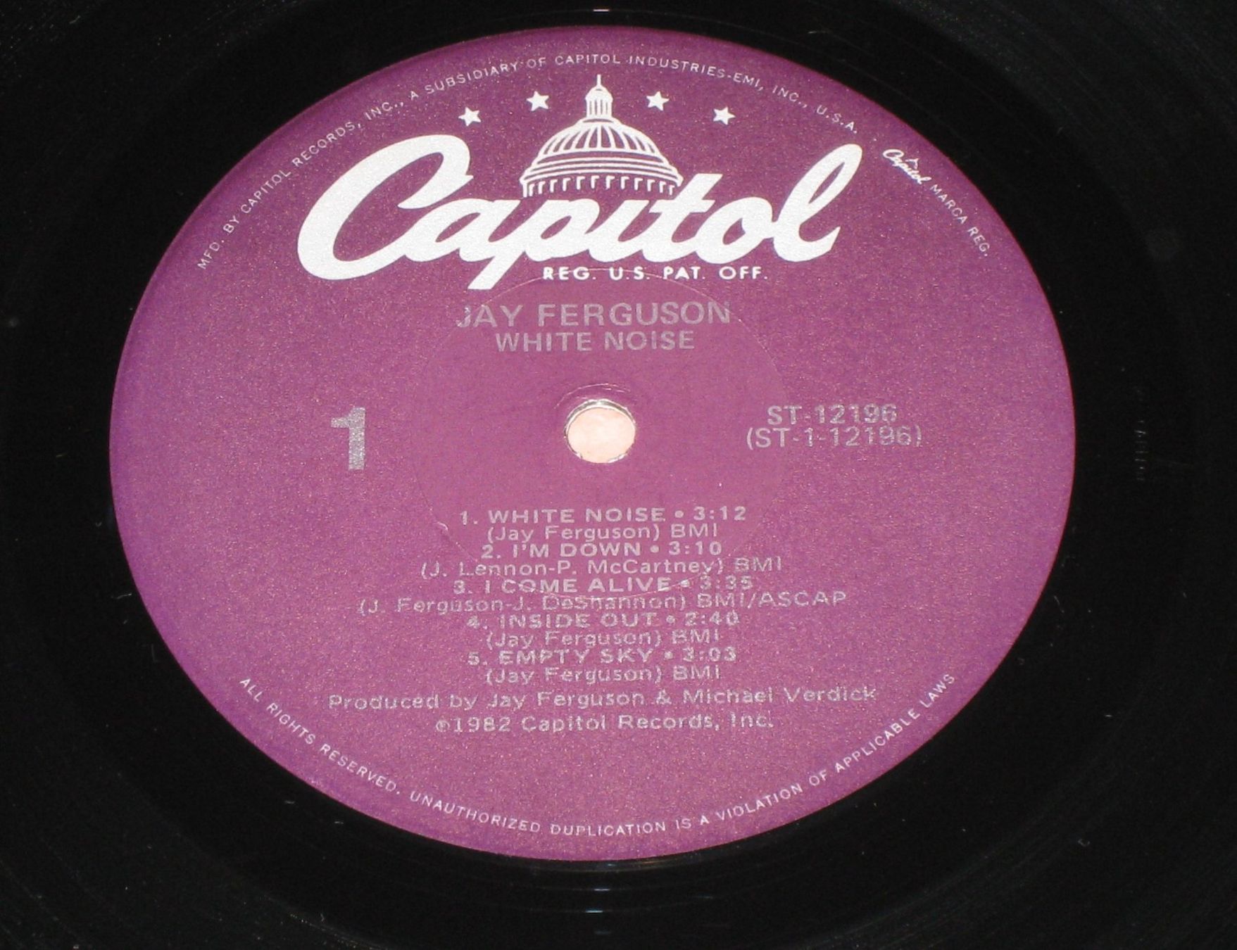 Dischi in vinile: LP - JAY FERGUSON - WHITE NOISE – Usato da Steckborn venduto da Quo7 1