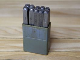 Schlagzahlen-Set 2 mm, 0 bis 9 komplett, STEMPA/TESA