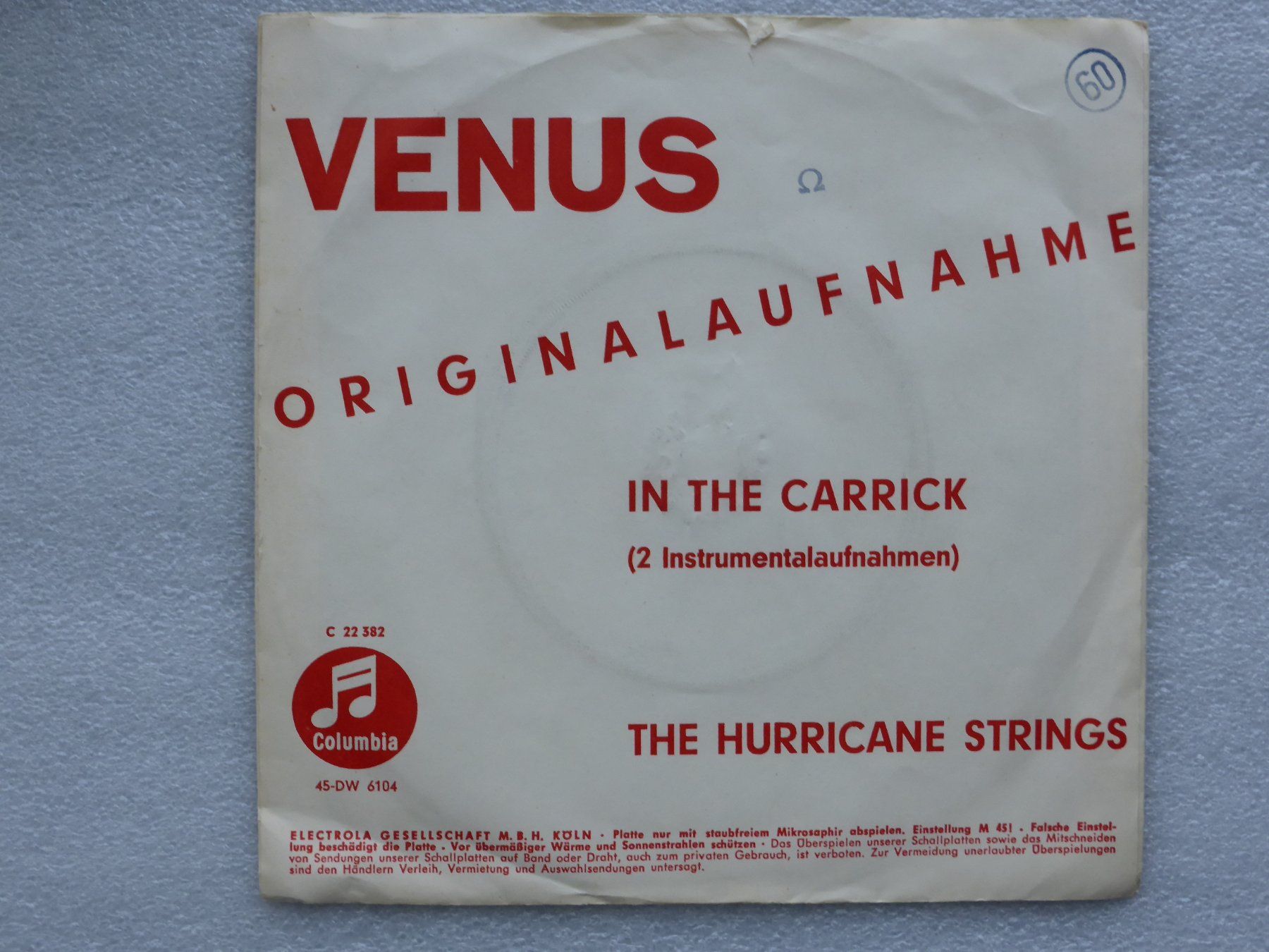 Vinyles: Vinyl Single   THE HURRICANE STRINGS – D'occasion à Küssnacht am Rigi par Mondkinder 3