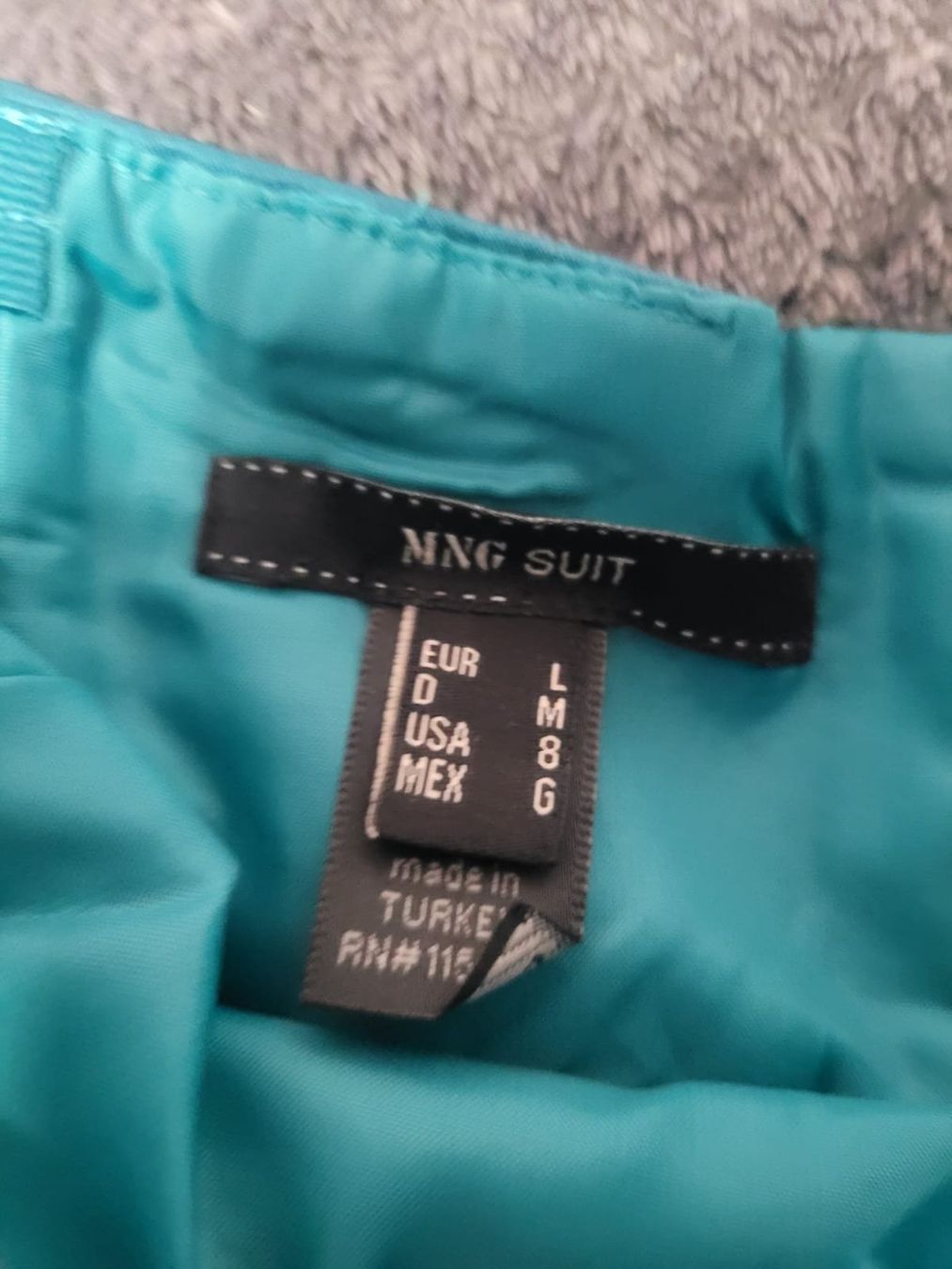 Mango Vestiti: Cocktailkleid Gr. M, Türkis Blumenmuster trägerlos Mango – Usato da Kreuzlingen venduto da iri_j6x2 2