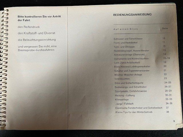 Libri: Porsche 911E Betriebsanleitung Oldtimer – Usato da Hedingen venduto da mg1948_er 4