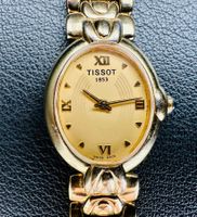 TISSOT QUARTZ 25x22 mm plaquée or très bon état, pile neuve