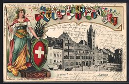 Basel, Partie am Rathaus, Passapartout m