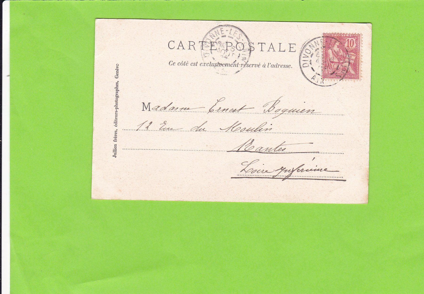 Cartoline postali: Genève. Monument Brunswick – Usato da St. Peterzell venduto da neckertal 1