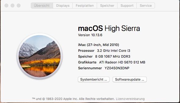 Apple PCs: iMac (27-inch, Mid 2010) – Gebraucht aus Urnäsch von Peckinpah 2