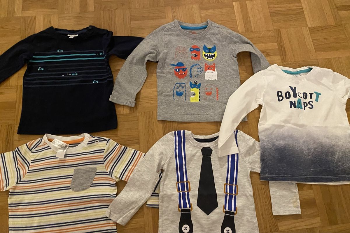 Camicie, T-shirt & Polo: Kinder T-Shirt Langarm Grösse 86 – Usato da Zürich venduto da zd_1965