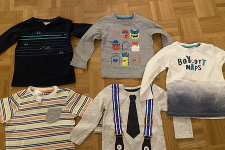 Kinder T-Shirt Langarm Grösse 86