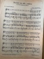 Du bist wie alle andern - Walzer J. Sirowy 1953 Vocal/Piano