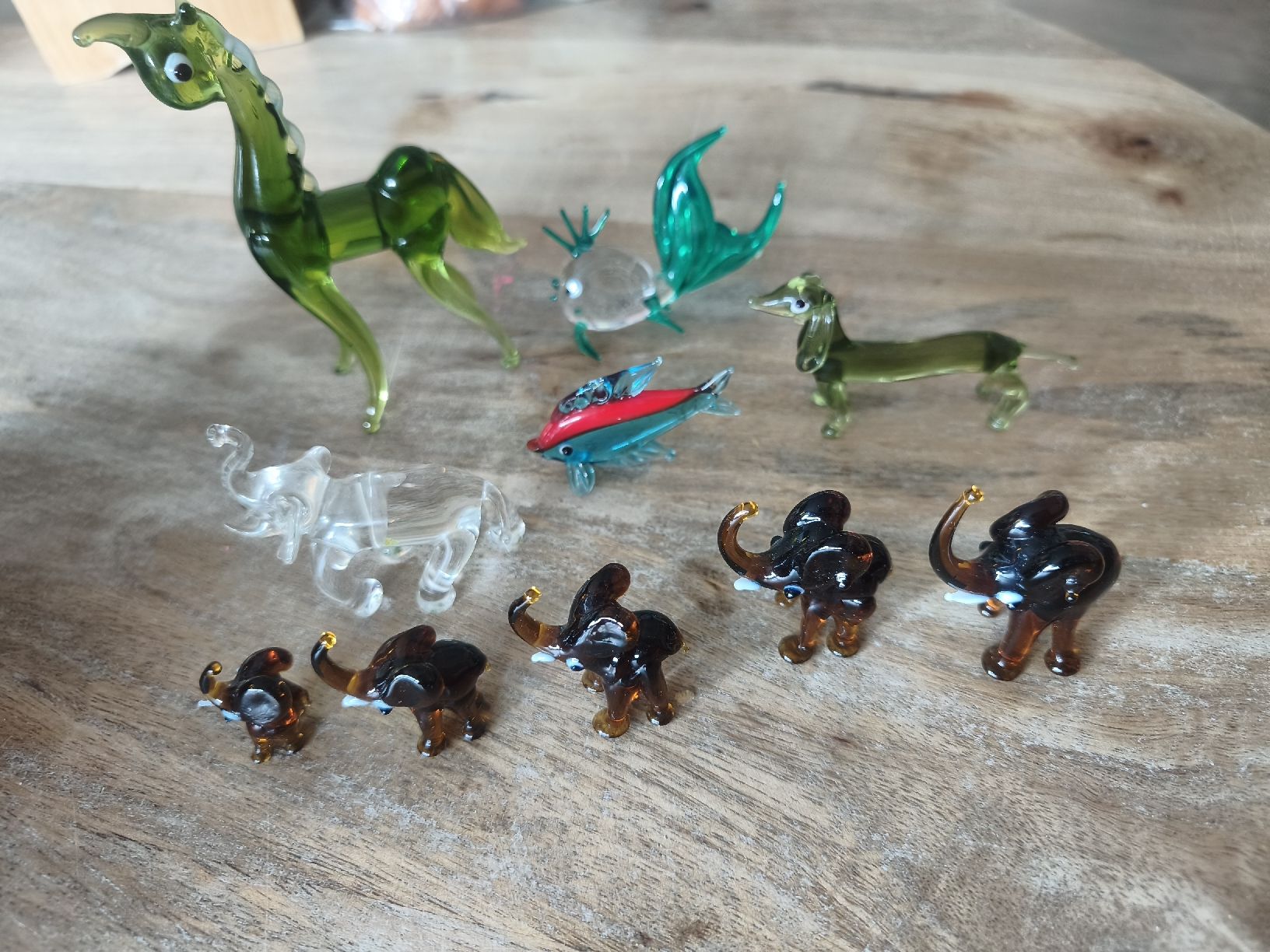 Statuette: Glasfiguren Set 9 Tiere – Nuovo (secondo la descrizione) da Tagelswangen venduto da son_z88g 2