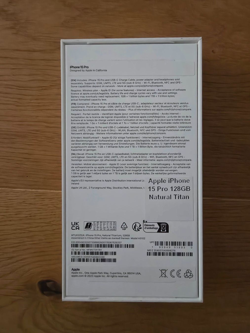Apple Telefoni cellulari / Smartphones: iPhone 15 Pro 128GB Titan – Usato da Interlaken venduto da SamuelKulendran 6