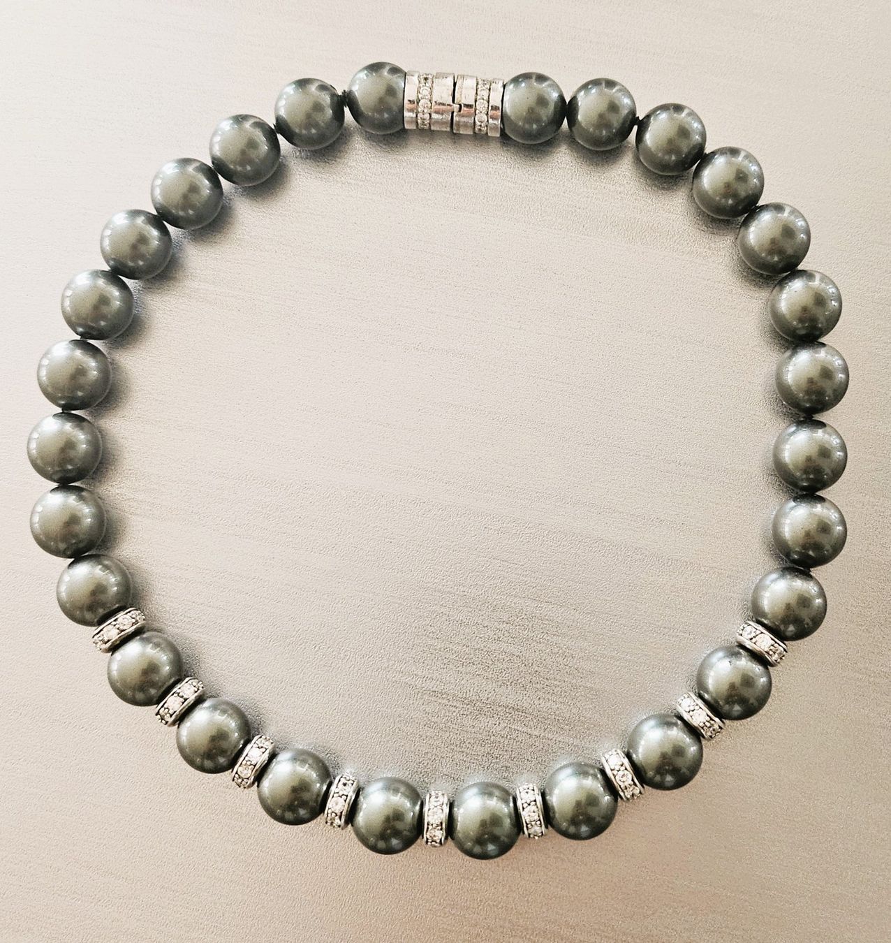 Catenine: sehr edles KristallperlenCollier 40cm Topzustand – Usato da binningen venduto da clozi62 3