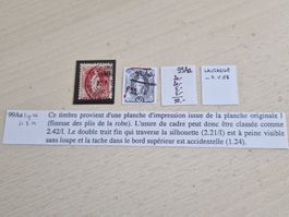 Stehende 99Aa mit Abart und Plattenfehlern, ab 1.-