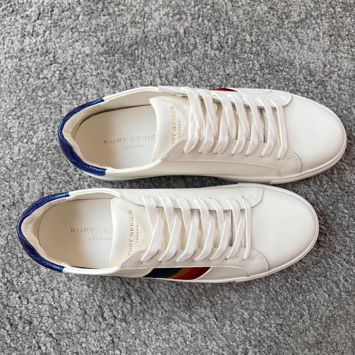 Kurt Geiger Scarpe da uomo: Baskets Kurt Geiger à rayures multicolores - Taille 43 – Nuovo e nell'imballaggio originale da Préverenges venduto da DB1028 2
