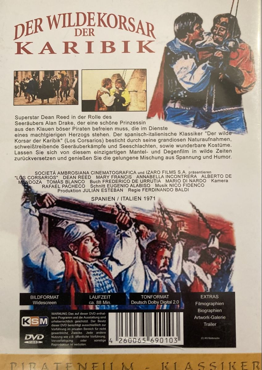 Alle DVDs: DVD - Der wilde Korsar der Karibik - Klassiker – Gebraucht aus Hunzenschwil von zibu88 1