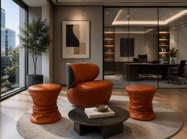 Walter Knoll Designer Lounge  Bao Sessel + 2 Bellows Hocker