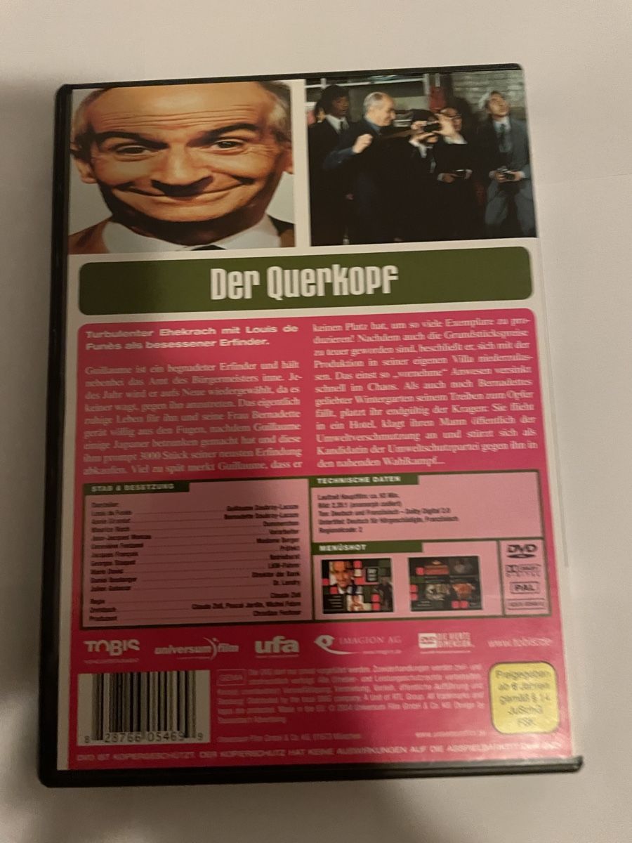 Tutti i DVDs: Der Querkopf – Usato da Winterthur venduto da Cobraforce 1