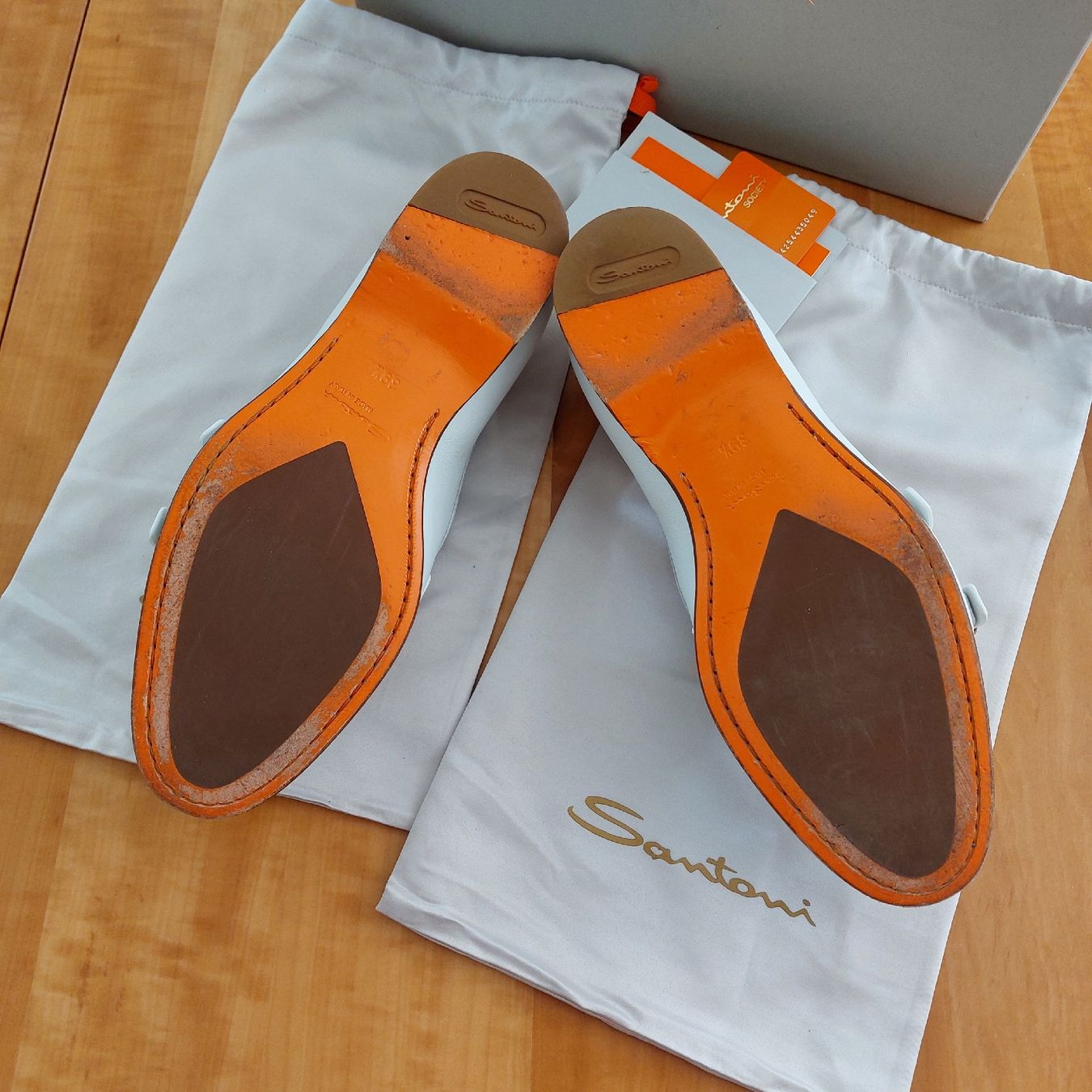 Santoni Scarpe da donna: Santoni Sneaker Loafer 39.5 weiss – Usato da St. Gallen venduto da ostschweiz123 3