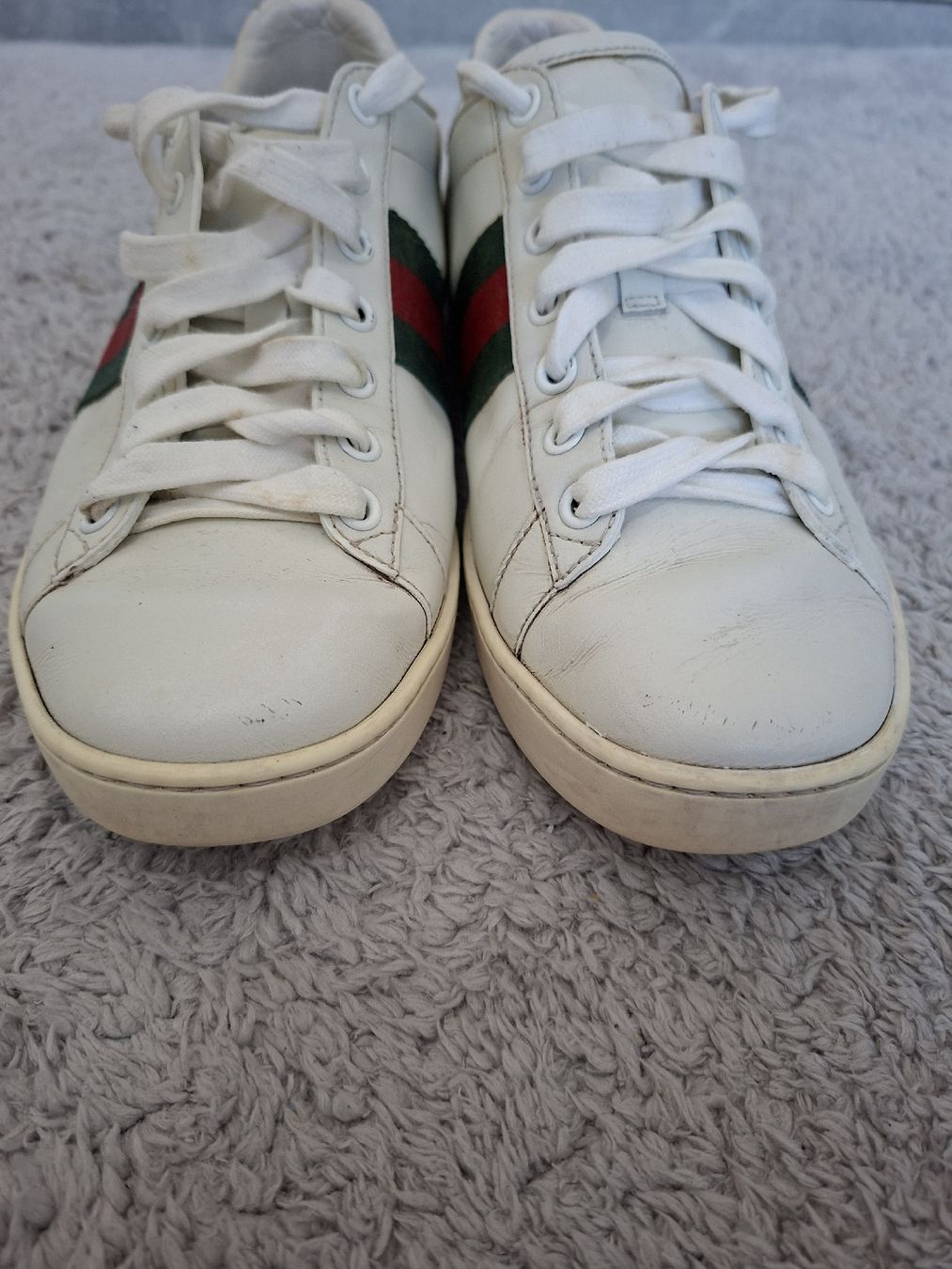 Gucci Scarpe da donna: Baskets Gucci cuir blanc et vert taille 38  – Usato da Renens VD venduto da ser_j2fn 5