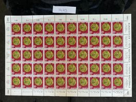 10Fr 1962 Pro Patria Bogen Nr. 110 postfrisch ungestempelt**
